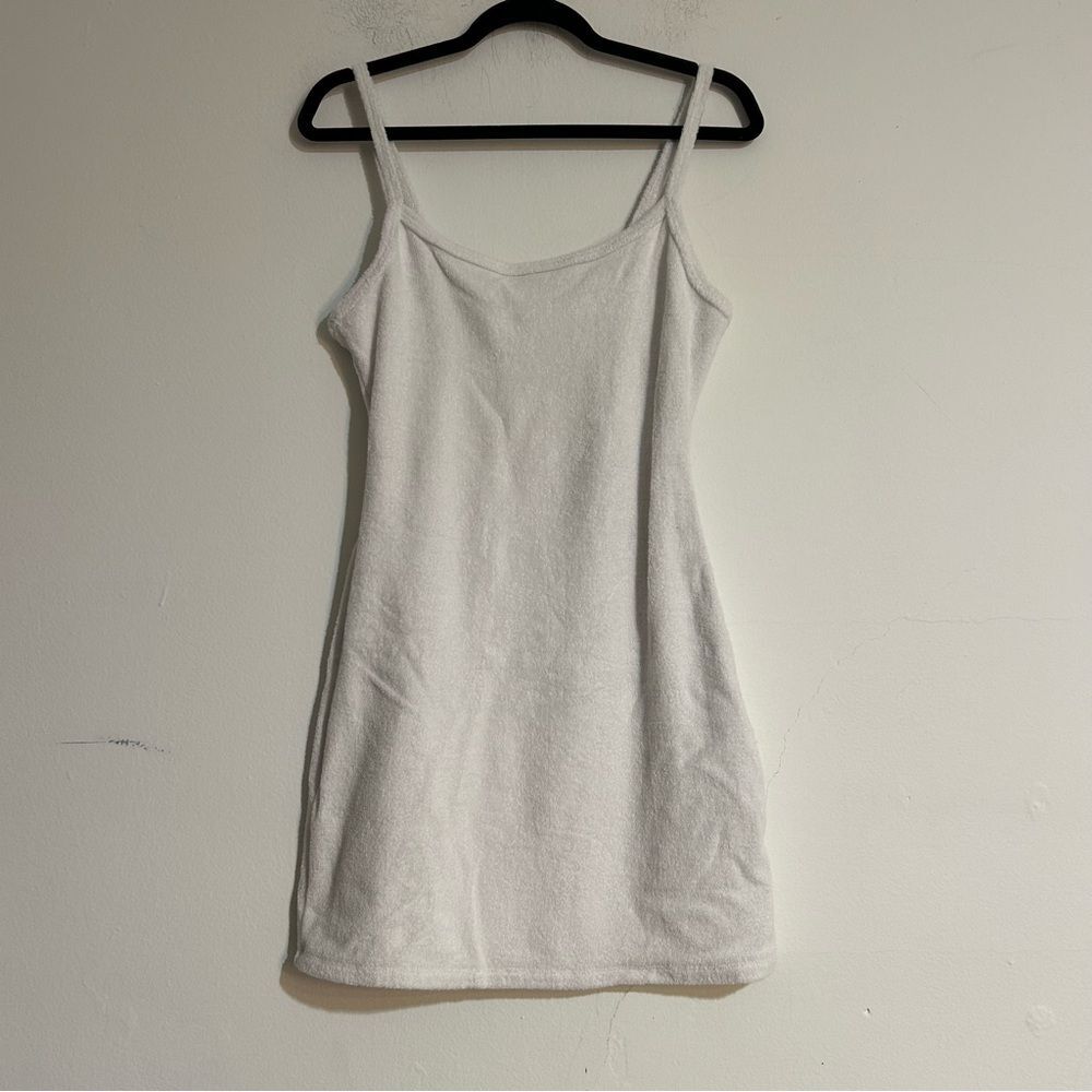 Abercrombie & Fitch White Terry Cloth Towel Mini Dress Size Small